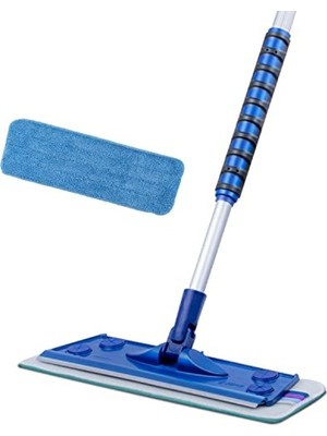 Rafta Tekli Mikrofiber Mop Seti, Teleskopik Alüminyum Sap ile Yüksek Yüzeyler Için