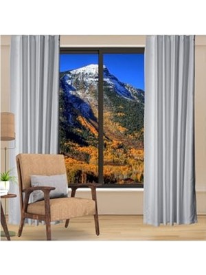 Rafta 290 x 260 cm Beyaz Blackout Güneşlik, Pilesiz ve Extraforlu Tasarım