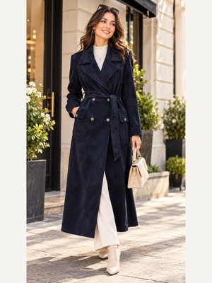 Moda Abad Gizemli Süet Trenç K4509