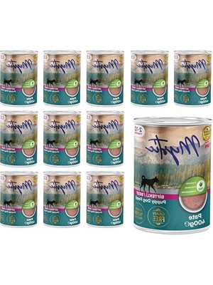Rafta Yavru Köpek Biftekli Pate, 400 gr x 12 Adet