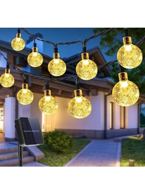 Rafta 7m 50 LED Gün Işığı Solar Bahçe Aydınlatma Dekorasyon Güneş Enerjili          [enerji Sınıfı A]