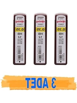 Rafta 0.35 mm Hb Versatil Kalem Ucu, Hi-Polymer, 3 Adet Set