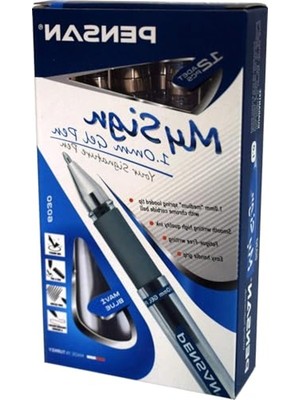 Rafta Jel Roller Kalem Mavi, 1 mm Uç, 12'li Set