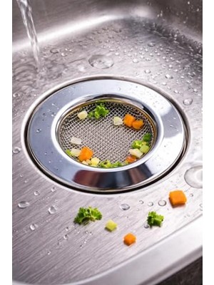 Rafta 7.5 cm Çapında Paslanmaz Çelik Lavabo Süzgeci