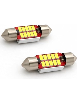 Rafta 12V Beyaz LED Ampul, Hatasız Canbus, 2'li Set, Ultra Parlak