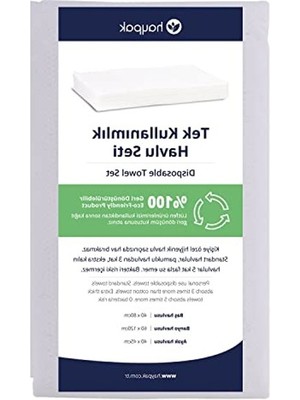 Rafta Tek Kullanımlık Havlu Seti, 3'lü Paket, 12 Adet