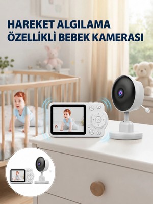 Yakınlaştırma Özellikli Gece Görüşlü Bebek Izleme Kamerası Yeni Nesil