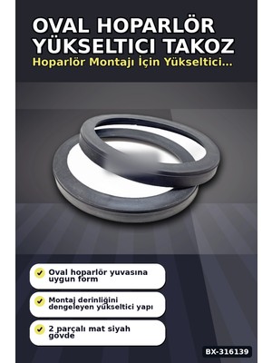 Oval Hoparlör Yükseltici Takoz Altlık 16 cm Oto Ses Sistemi Için 2 Adet BX-316139
