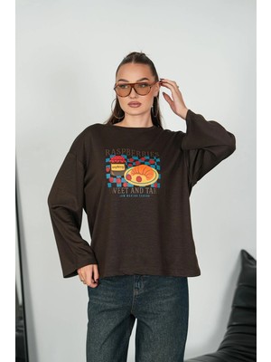 Mega Life Ön Baskılı Oysho Sweatshirt