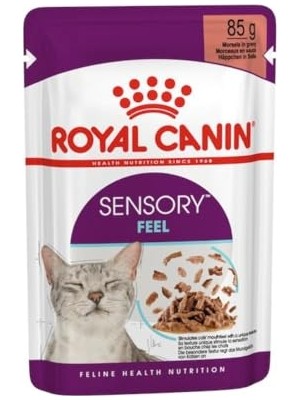 Rafta Royal Canin Sensory Feel Etli ve Balıklı Soslu Kedi Konservesi 85 gr