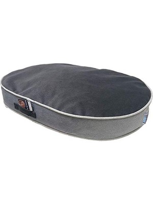 Rafta Elips Lüks Visco Dolgulu Çift Taraflı ve Fermuarlı Yıkanabilir Köpek YATAĞI-XLARGE(70X100X10CM)(E-BLACKGREY-XL)