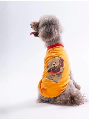 Rafta 26808 Turuncu Donut Teddy Küçük Irk Köpek T-Shirtü