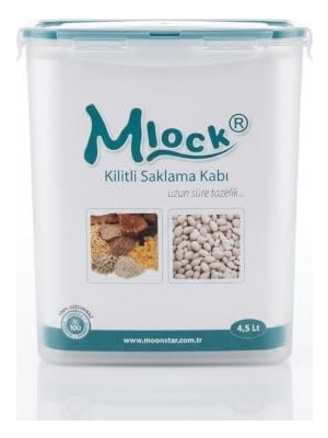Rafta Moonstar Mlock Sızdırmaz Kilitli Saklama Kabı – 3D Yazıcı Filament Koruma ve Bakliyat Erzak Kutusu, Nem Geçirmez Mat Şeffaf Plastik Düzenleyici (Bpa Içermez) (4500ML)