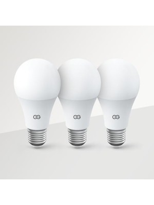Rafta Günsan 3'lü LED Ampul 12W Gün Işığı E27 (4000K 1155 Lümen 3 Adet)          [enerji Sınıfı A]