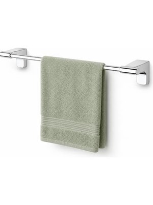 Rafta Alper Banyo F1 Model Lüx Krom Paslanmaz Uzun Havlu Askısı, 40 Cm, Montajlı Metal Uzun Havluluk, Parlak Krom Kaplama Banyo Aksesuarı, Duvara Vidalı Havlu Tutucu, 5 Yıl Garantili