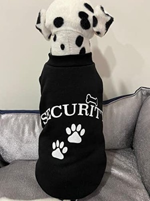 Rafta Yeni Sezon Köpek ve Kedi Kıyafeti - Siyah Security Xl Beden