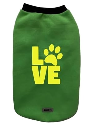Rafta Yeni Sezon Köpek ve Kedi Kıyafeti - Yeşil Love L Beden