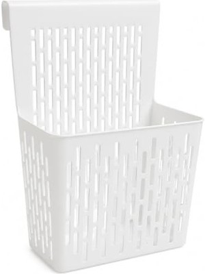 Rafta Kapak Üstü Plastik Askılı Dolap Düzenleyici Sepet, 24 x 9 x 32 Cm, Plastik Organizer, Mutfak, Banyo ve Ofis Düzenleyici – 1 Adet