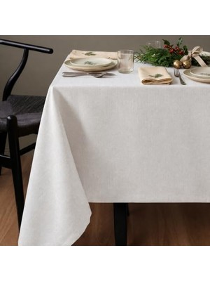 Rafta Gauze Fabric Design Capri Keten Dokulu Dertsiz Ütü Istemeyen Yüksek Kaliteli Beyaz Masa Örtüsü