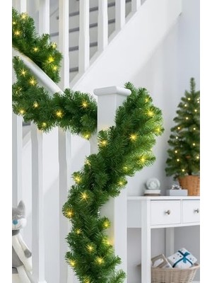 Rafta Yılbaşı Süsü Işıklı Basic Garland