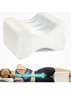 Rafta Visco Ortopedik Bacak Arası Yastığı – Hamileler Için Destek Minderi | Bel, Bacak ve Kalça Ağrısı Için Uyku Yastığı | Yıkanabilir Kılıflı Ergonomik Diz Arası Yastık
