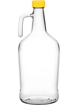 Rafta Paşabahçe Galon Şişe 3 Litre, Plastik Kapak, Sarı 2003C Yeşil 2307C