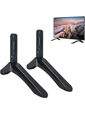 Rafta Tv Sehpası, Tv Ayakları, Çoğu Televizyon Için Montaj Deliği Mesafesi 0,787-2,16 Inç / 2 Cm-5,5 Cm, Taban Masa Üstü Tv Sehpası