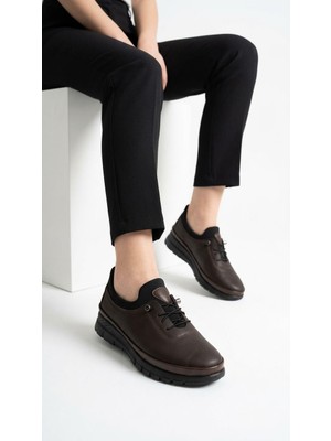 Kaof Shoes Kadın Acı Kahverengi Ortopedik Anne Ayakkabısı Anne Babet Ayakkabı Günlük Ayakkabı Casual Ayakkabı