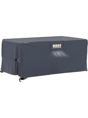 Rafta Haegs Bahçe Mobilyası Örtüsü, 180-150-90CM, Ağır Hizmet Oxford Kumaş, Su Geçirmez, Dış Mekan Veranda Masa Örtüsü, Havalandırmalı Masa ve Sandalye Koruma Kılıfı Gri