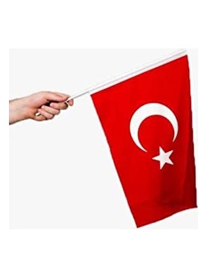 Rafta VT226 Bez Türk Bayrağı Sopalı 30X45CM (10 Lu Paket)