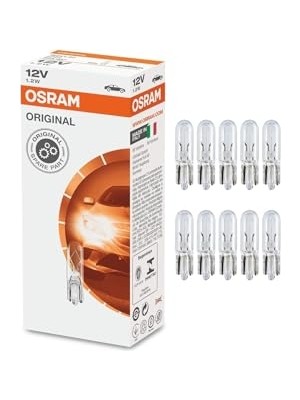 Rafta Osram 2721 12V T5 1.2W Dipsiz Gösterge Ampulü 10 Adet