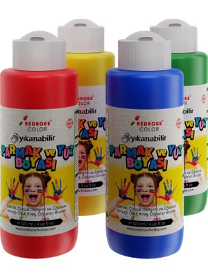 Rafta Ana Renkler Parmak Boyası 4'lü Set 4X120ML