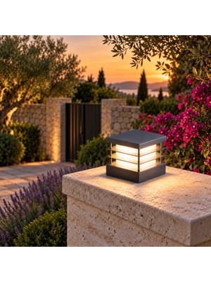 Rafta Fonelight Set Üstü Bahçe Aydınlatma 18X18 cm Genişik – Alüminyum Gövde, 3000K Sıcak Beyaz, IP65 Su Geçirmez Dış Mekan Dekoratif Lamba          [enerji Sınıfı A+++]