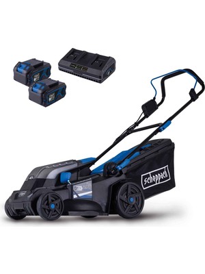 Rafta Scheppach Akülü Çim Biçme Makinesi BC-MP380-X 20V Fırçasız Akülü Çim Biçme Makinesi | 38 cm Kesme Genişliği | 450 – 500 M2 Için | 25 – 75 mm Kesme Yüksekliği Ayarı | 45 L Sepet | 20 V-Ixes Serisi | 2