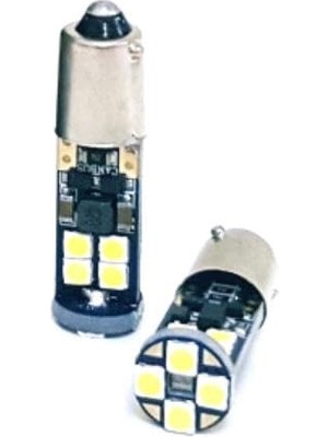 Rafta 2 Adet H21W LED 12 Ledli LED BAY9S Ampul Beyaz