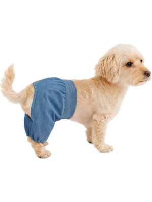 Rafta Mpz Pets Kedi ve Köpek Kıyafeti & Elbisesi Kot Rengi Pantolon Renkli Xl