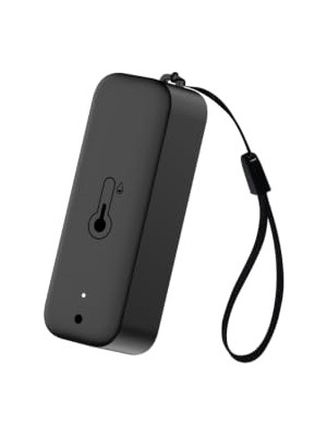 Rafta Wifi Sıcaklık ve Nem Sensörü (Tuya, Smart Life Uyumlu) (WSN-03P Siyah)