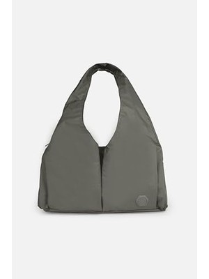 Rafta Pliseli Spor Çanta, Su Geçirmez Kumaş, Omuz Çantası, Çok CEPLI,%100 Polyester, 19,32 Litre (Haki)