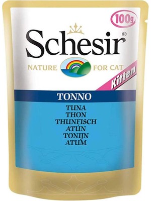 Rafta Schesir Kitten Ton Balıklı Yavru Kedi Konservesi 100 gr Pouch