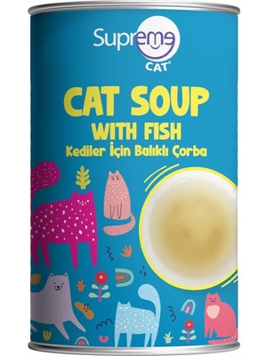 Rafta Supreme Cat Kedi Çorbası Balıklı, Iştah Açıcı Sıvı Kedi Maması 135 ml x 12