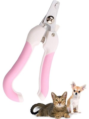 Rafta Çelik Uçlu Pembe Kedi Köpek Büyük Tırnak Makası CIN312PM