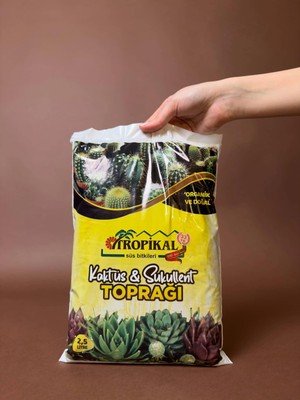 Rafta Kaktüs ve Sukulent Toprağı – 2,5 Litre