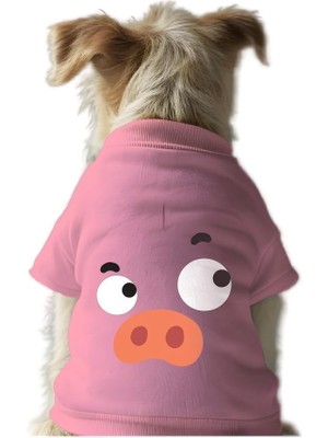 Rafta Mpz Pets Kedi ve Köpek Kıyafeti & Elbisesi Pembe Sweatshirt Vektör Domuz Xl