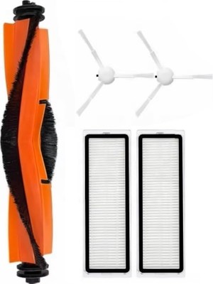 Rafta Asgard Xiaomi X20+ Ile Uyumlu 1 Adet Ana Fırça 2 Adet Filtre 2 Adet Yan Fırça Beyaz PKT-IASGARD957