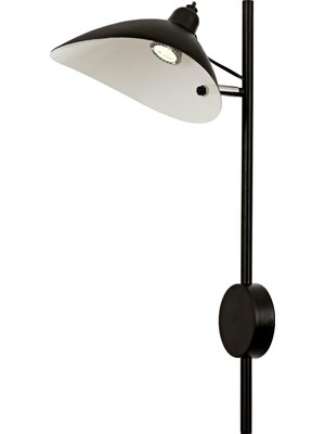 Rafta Avonni AP-9127-1BSY Siyah Boyalı Aplik E14 Metal 21X30CM