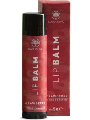 Rafta Çilek Aromalı Organik Nemlendirici Dudak Balmı 5 gr