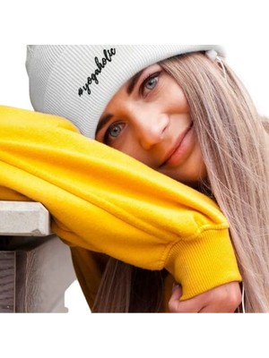 Rafta Soul True Kadın Kışlık Soft Yoga Spor Bere (Beyaz)