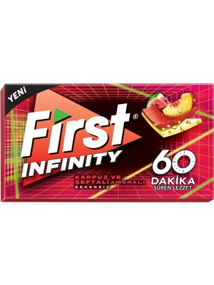 Rafta First 60DK Şeftali Karpuz Aromalı Sakız 27 gr