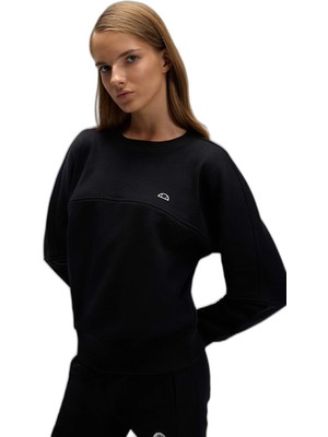 Rafta Ellesse Logolu Pamuklu Regular Fit Bisiklet Yaka Sweat Bayan Sweat EF567