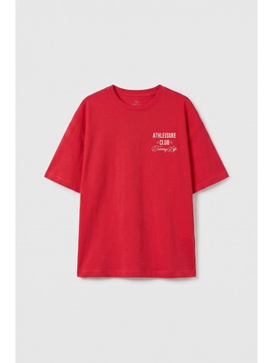 Rafta Tommylıfe Siyah Oversize Kısa Kollu Baskılı Kız Çocuk T-Shirt - 75175